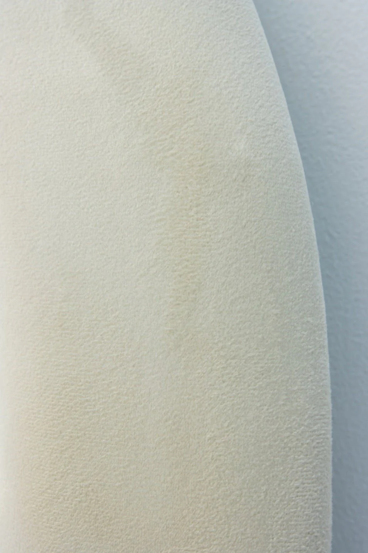 Ivory Asymmetrical Fabric Mirror 180cm x 90cm