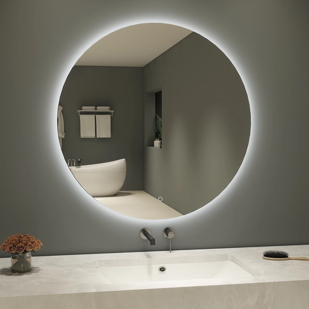 LED Circular Vanity Mirror 100cm